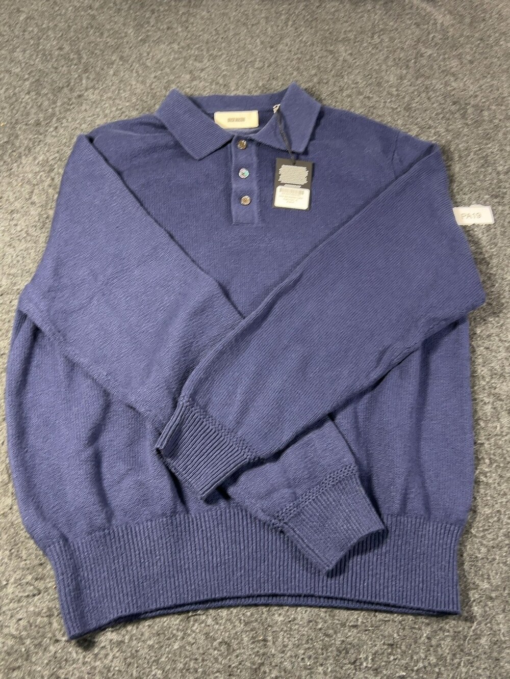 Buck Mason Seafarer Cotton Rugby Polo Sweater Mens Sz XL NWT Msrp198 [PA19]